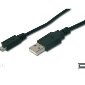 CAVO DI CONNESSIONE USB - MICRO USB "B" - LUNGHEZZA MT. 1 NON SCHERMATO