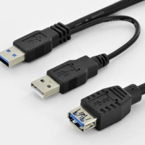 CAVO ADATTATORE ALIMENTAZIONE Y USB 3.0 CONNETTORI "A" CM 30