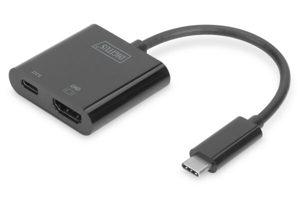 ADATTATORE GRAFICO USB Type-C. 4K HDMI + USB-C. (PD)