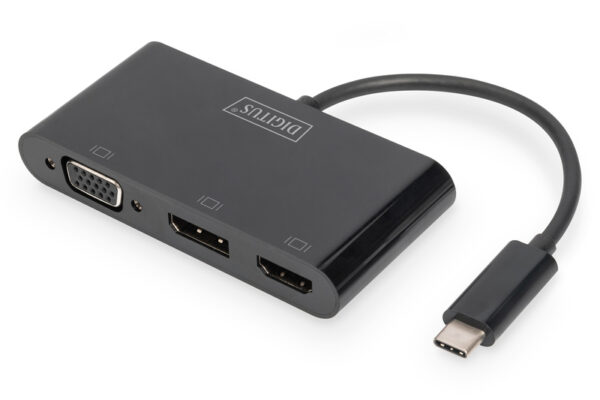 ADATTATORE USB-C TRE PORTE DISPLAYPORT/HDMI/VGA