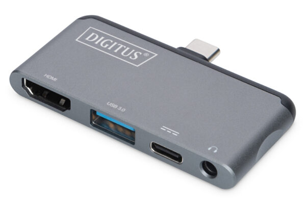 DOCKING STATION USB-C. 4 PORTE HDMI USB 3.0 TIPO C E AUDIO DIGITUS