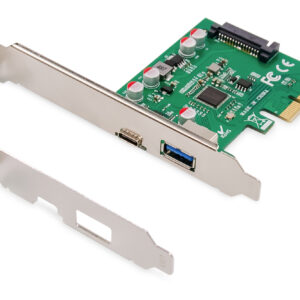 SCHEDA PCI-EXPRESS USB Type-C. + USB-A DIGITUS