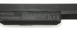 Batteria compatibile. 4 celle - 14.4 / 14.8 V - 2600 mAh - 38 Wh - colore NERO - peso 210 grammi circa - dimensioni STANDARD.