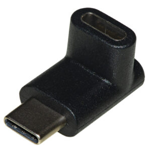ADATTATORE USB-C 2.0 MASCHIO/FEMMINA 90° ANGOLATO ALTO/BASSO