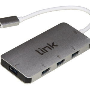 HUB CON 4 PORTE CON CONNETTORE TIPO USB-C 3.1 (GEN 2) 10 GBPS