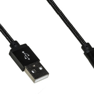 CAVO MICRO USB MT 1 GUAINA INTRECCIATA COLORE NERO