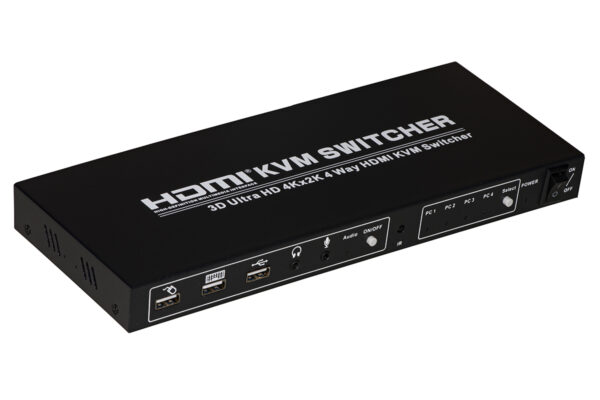 SWITCH KVM 4 PORTE PER 4 PC/NOTEBOOK CON PORTA HDMI