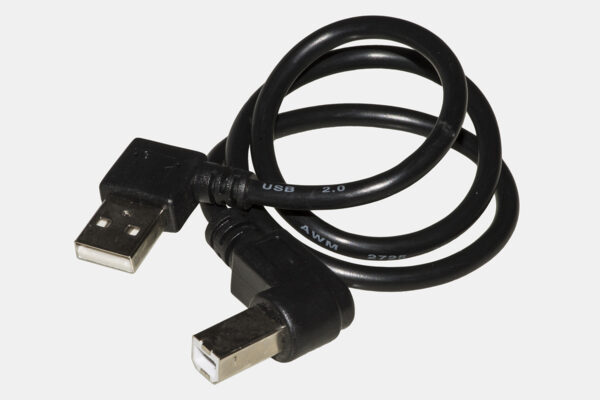 CAVO USB 2.0 CONNETTORI ANGOLO SINISTRO USB "A" - USB "B" MT 0