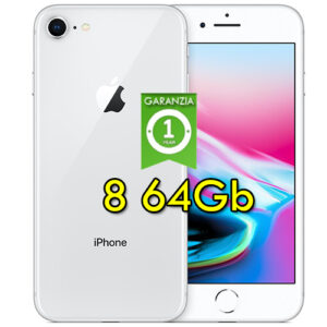 (REFURBISHED) Apple iPhone 8 64Gb Silver MQ6H2ZD/A 4.7" Argento