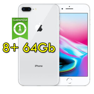 (REFURBISHED) Apple iPhone 8 Plus 64Gb Silver A11 MQ9L2J/A 5.5" Argento Originale iOS 12