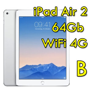 (REFURBISHED) iPad Air 2 64Gb Argento WiFi Cellular 4G 9.7" Retina Bluetooth Webcam(Seconda Generazione) MGHY2TY/A [Grade B]