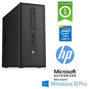 (REFURBISHED) PC HP ProDesk 600 G1 MT Core i3-4130 3.4GHz 8Gb 128Gb SSD DVD Windows 10 Professional TOWER