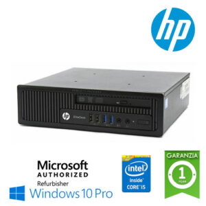 (REFURBISHED) UltraSlim PC HP EliteDesk 800 G1 USDT Core i5-4570s 2.9GHz 8Gb Ram 500Gb DVD Windows 10 Professional