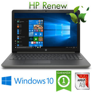 (REFURBISHED) Notebook HP 15-db0056nl AMD A9-9425 3.1GHz 8Gb 256Gb SSD 15.6" HD DVD-RW Windows 10 HOME