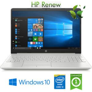 (REFURBISHED) Notebook HP 15-dw0122nl Core i3-8145U 2.1GHz 8Gb 256Gb SSD 15.6" FHD Windows 10 HOME