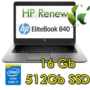(REFURBISHED) Notebook HP EliteBook 840 G4 Core i7-7600U 16Gb 500Gb + 512Gb SSD 14" FHD AG LED Windows 10 HOME