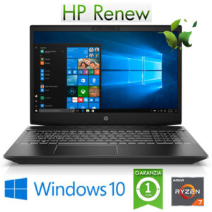 (REFURBISHED) Notebook HP Pavilion Gaming 15-ec0016nl R7-3750H 16Gb 1256Gb SSD 15.6" NVIDIA GeForce 1660Ti 6GB Win.10HOME