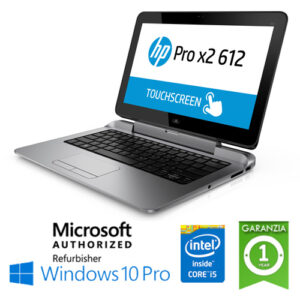(REFURBISHED) Notebook Convertibile HP PRO X2 612 G1  Core i5-4202Y 8Gb Ram 256Gb SSD 12.5" HD LED Windows 10 Professional