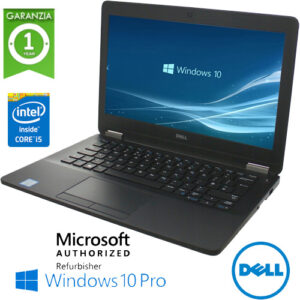 (REFURBISHED) Notebook Dell Latitude E7270 Core i5-6300U 8Gb 256Gb SSD 12.5" Windows 10 Professional