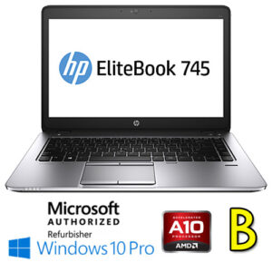 (REFURBISHED) Notebook HP EliteBook 745 G3 AMD A10-8700B R6 8Gb 500Gb 14.1" HD Windows 10 Professional [Grade B]