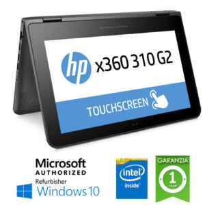 (REFURBISHED) Notebook HP X360 310 G2 Intel Pentium N3700 4Gb 128Gb SSD 11.6" HD TS Windows 10 HOME