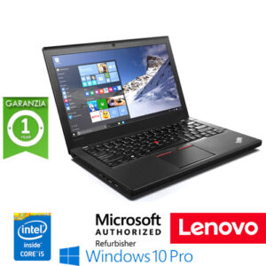 (REFURBISHED) Notebook Lenovo Thinkpad X260 Core i5-6200U 2.3GHz 8Gb 256Gb SSD 12.5" Windows 10 Professional