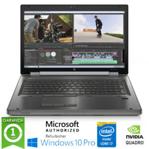 (REFURBISHED) Workstation HP EliteBook 8560w Core i7-2860QM 16Gb 500Gb 15.6" QUADRO 2Gb Windows 10 Professional