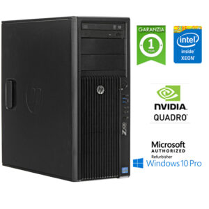 (REFURBISHED) Workstation HP Z420 Xeon Octa Core E5-2650 1.80GHz 64Gb 512Gb SSD DVD Nvidia Quadro 4000 2Gb Windows 10 Pro.