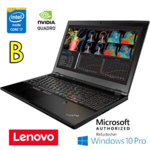 (REFURBISHED) Mobile Workstation Lenovo ThinkPad P50 Core i7-6820HQ 16Gb 256Gb SSD 15.6" Quadro 1000M Win10 Pro [Grade B]