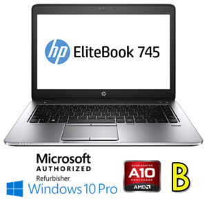 (REFURBISHED) Notebook HP EliteBook 745 G3 AMD A10-8700B 8Gb 256Gb SSD 14" HD Windows 10 Professional [Grade B]