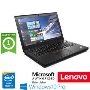 (REFURBISHED) Notebook Lenovo Thinkpad X260 Core i7-6600U 8Gb 256Gb SSD 12.5" WEBCAM Windows 10 Professional