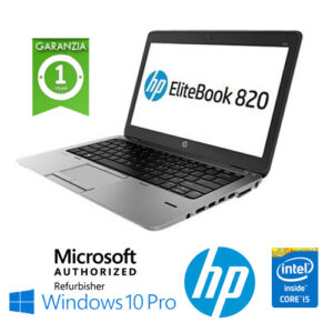 (REFURBISHED) Notebook HP EliteBook 820 G2 Core i5-5200U 8Gb 240Gb SSD12.5" HD AG LED Windows 10 Professional Leggero