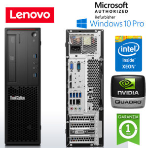 (REFURBISHED) Workstation Lenovo ThinkStation P310 Xeon E3-1230 v5  3.4GHz 32Gb 512Gb SSD Nvidia Quadro K620 2Gb Win 10 Pro