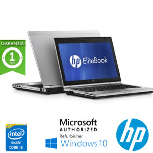 (REFURBISHED) Notebook HP EliteBook 2560p Core i5-2520M 2.5GHz 8Gb 250Gb 12.5" HD DVD-RW  Windows 10 Professional