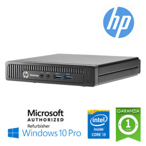 (REFURBISHED) PC HP EliteDesk 800 G1 DM USDT Core i3-4150T 3.0GHz 4Gb 500Gb Windows 10 Professional
