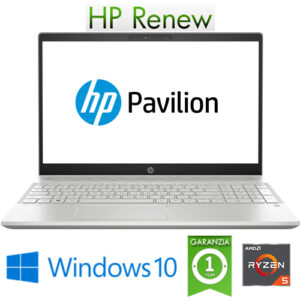 (REFURBISHED) Notebook HP Pavilion 15-cw1080nl Ryzen5-3500U 2.1GHz 8Gb 256Gb SSD 15.6" FHD Windows 10 HOME