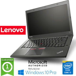 (REFURBISHED) Notebook Lenovo Thinkpad T450 Core i5-5300U 2.3GHz 8Gb 256Gb SSD 14" Windows 10 Professional