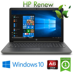 (REFURBISHED) Notebook HP 15-db0057nl AMD A6-9225 3.1GHz 8Gb 128Gb SSD 15.6" HD DVD-RW Windows 10 HOME