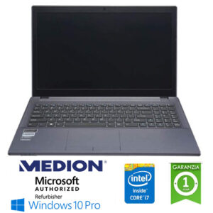 (REFURBISHED) Notebook Medion Terraque W650RB-P Core i7-6700HQ 2.6GHz 16Gb 500Gb 15.6" Geforce 940M 2GB Win. 10 Pro. NUOVO