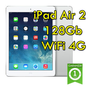 (REFURBISHED) iPad Air 2 128Gb Argento WiFi Cellular 4G 9.7" Retina Bluetooth Webcam (Seconda Generazione) MGWM2TY/A