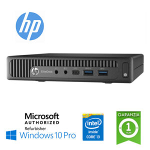 (REFURBISHED) UltraSlim Tiny PC HP EliteDesk 800 G2 DM Core i3-6100T 3.2GHz 8Gb Ram 500Gb NO-ODD Windows 10 Professional