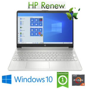 (REFURBISHED) Notebook HP 15s-eq0025nl Ryzen5-3500U 8Gb 256Gb SSD 15.6" FHD LED Windows 10 HOME