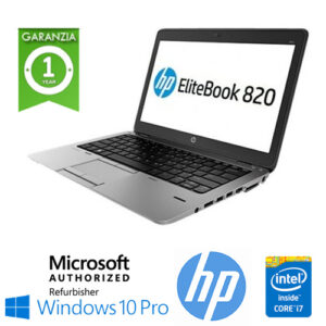 (REFURBISHED) Notebook HP EliteBook 820 G2 Core i7-5600U 8Gb 500Gb 12.5" HD AG LED Windows 10 Professional Leggero