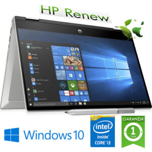 (REFURBISHED) Notebook HP Pavilion x360 14-dw0008nl Intel Core i3-1005G1 1.2 GHz 8Gb 256Gb SSD 14" FHD LED Windows 10 HOME