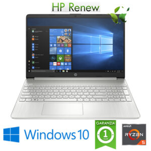 (REFURBISHED) Notebook HP 15s-eq0038nl RYZEN5-3500U 2.1GHz 8Gb 256Gb SSD 15.6" FHD LED Windows 10 HOME