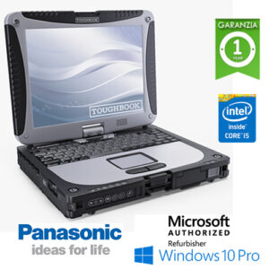 (REFURBISHED) Notebook Panasonic Toughbook Rugged CF-19 Core i5-3320M 4Gb 500Gb 3G 10.1" Touch SERIALE Win 10 Professional