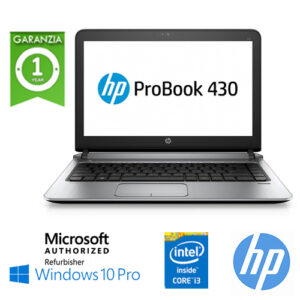(REFURBISHED) Notebook HP ProBook 430 G3 Core i3-6100U 2.3 GHz 8Gb 240Gb SSD 13.3"  Windows 10 Professional