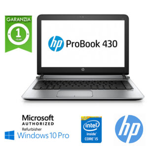 (REFURBISHED) Notebook HP ProBook 430 G3 Core i5-6200U 2.3 GHz 8Gb 256Gb SSD 13.3" Windows 10 Professional
