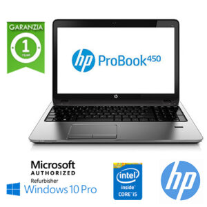 (REFURBISHED) Notebook HP ProBook 450 G1 Core i5-4200M 2.5GHz 8Gb 500Gb HD 15.6" DVD-RW Windows 10 Professional
