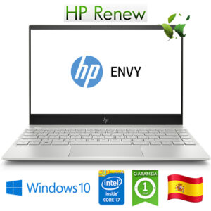 (REFURBISHED) Notebook HP ENVY 13-ah0004ns Core i7-8550U 1.8 GHz 8Gb 512Gb SSD 13.3" FHD LED Win 10 HOME [LINGUA SPAGNOLA]